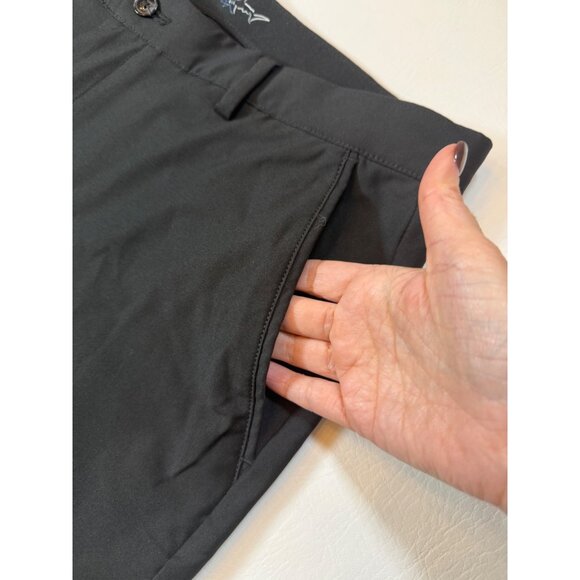 Greg Norman Mens Black Stretch Golf Pants Flat-Front Relaxed 36X30 (bin U199) - Picture 4 of 11